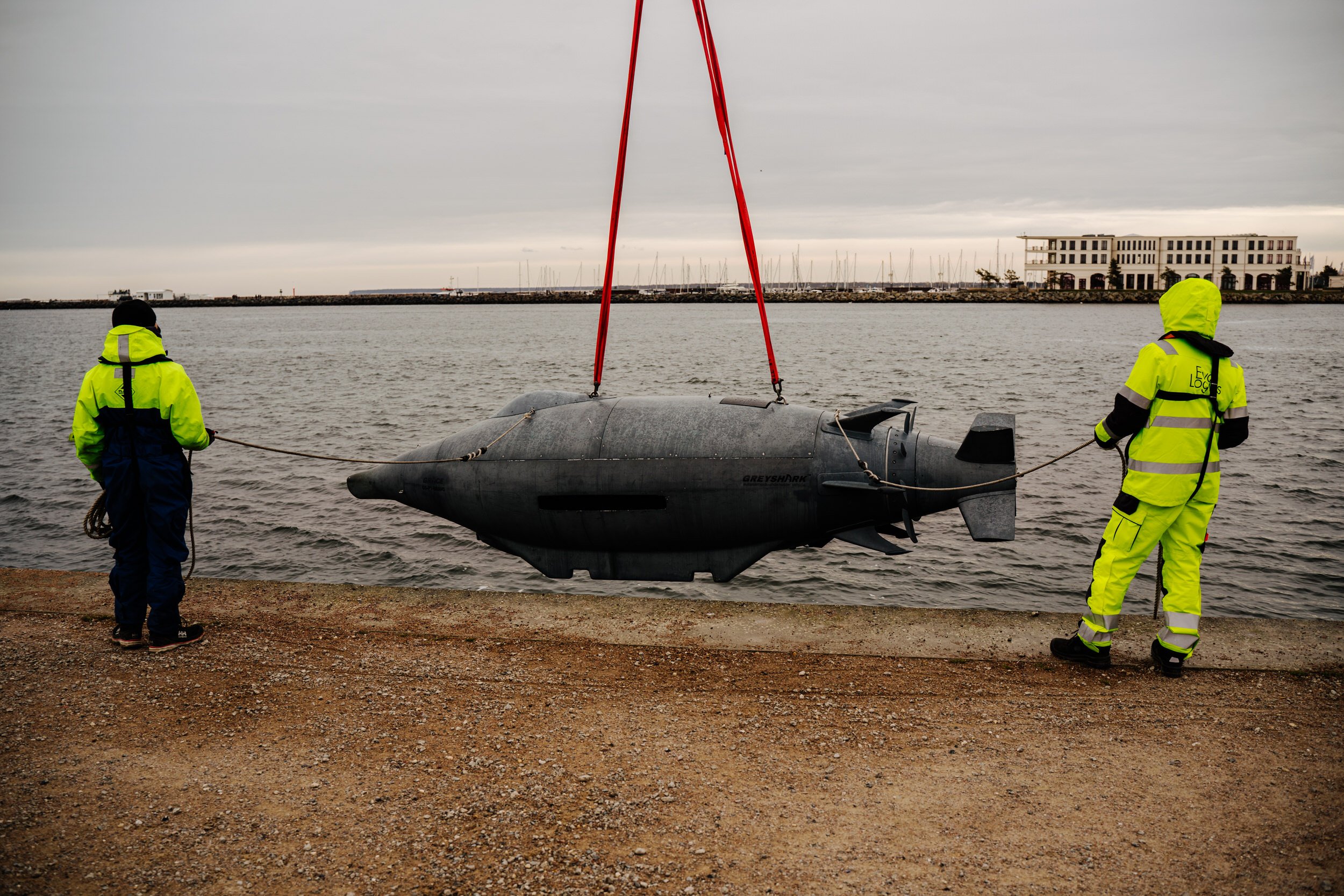 GREYSHARKTM von EUROATLAS wird zu Wasser gelassen. (Quelle: SeaSEC Official)