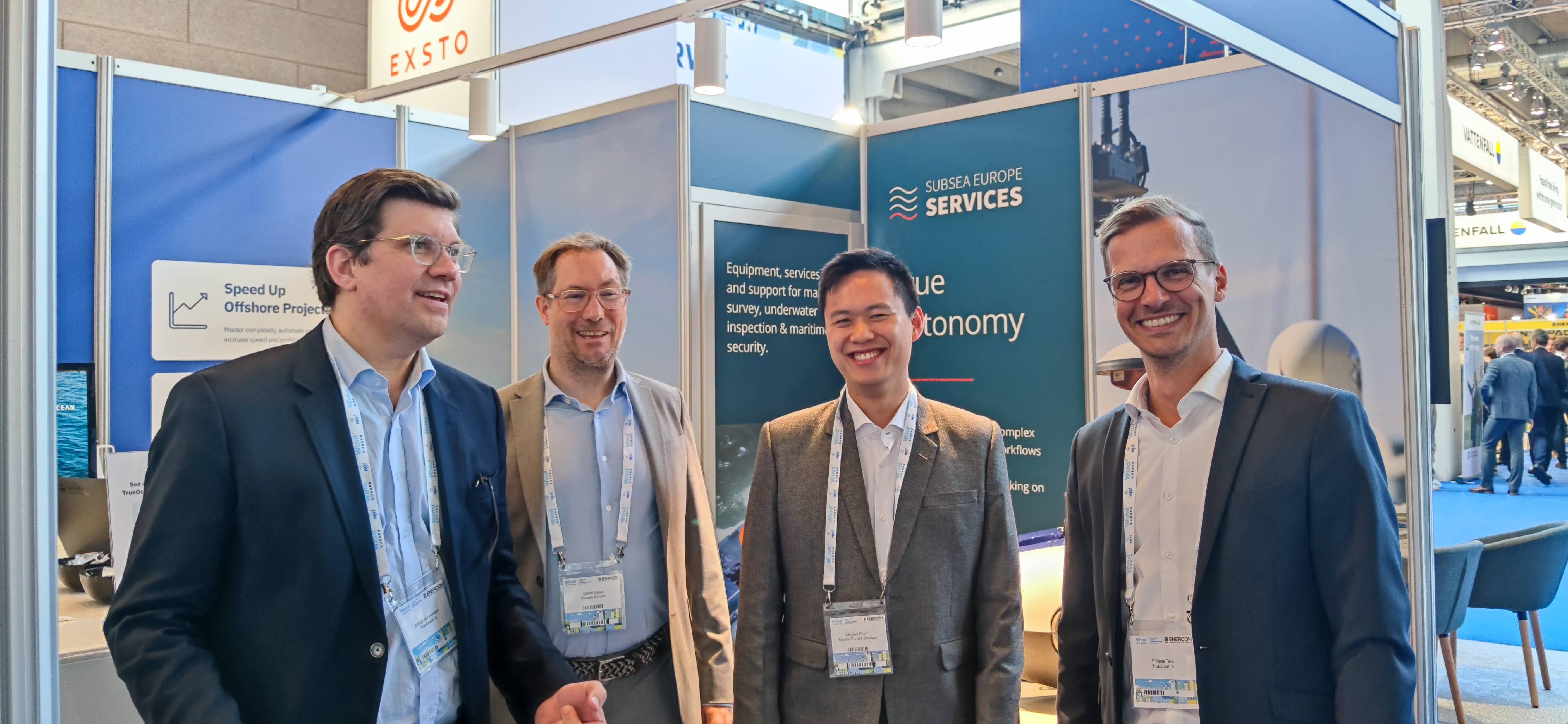 north.io team together with partner and customer Subsea Europe Services at WindEurope Annual Event