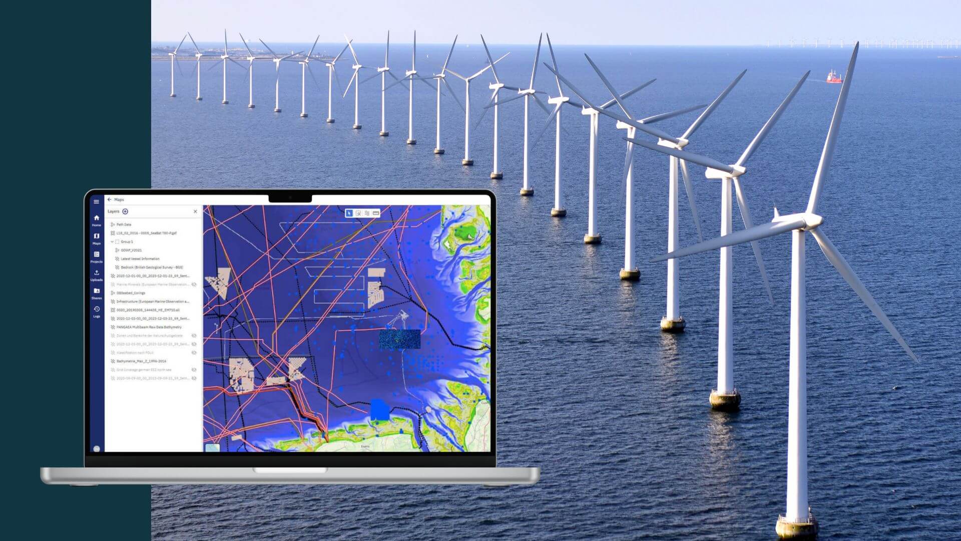 Eine Ozeandatenplattform für den gesamten Lebenszyklus eines Windparks