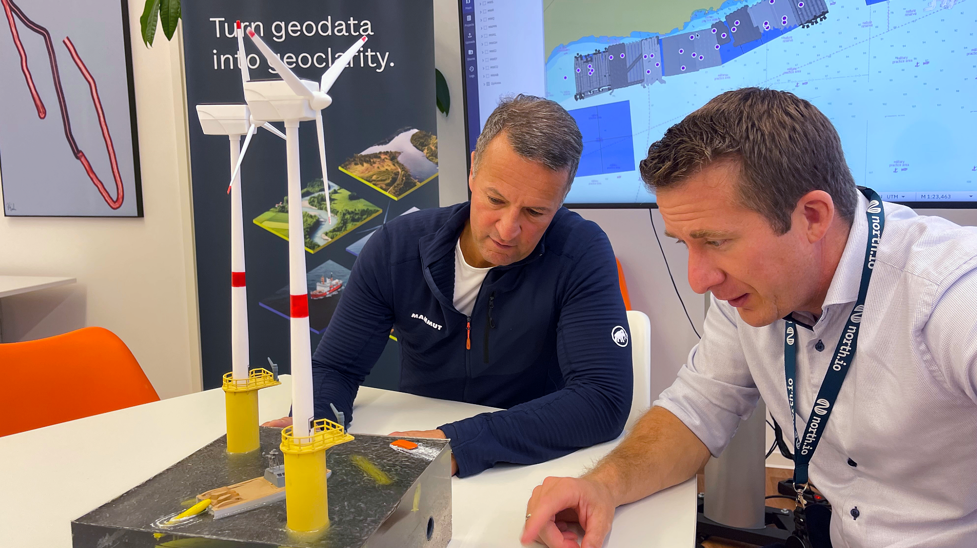OB-Kandidat Gerrit Derkowski besucht north.io - Austausch über maritime Innovation und digitale Chancen für Kiel