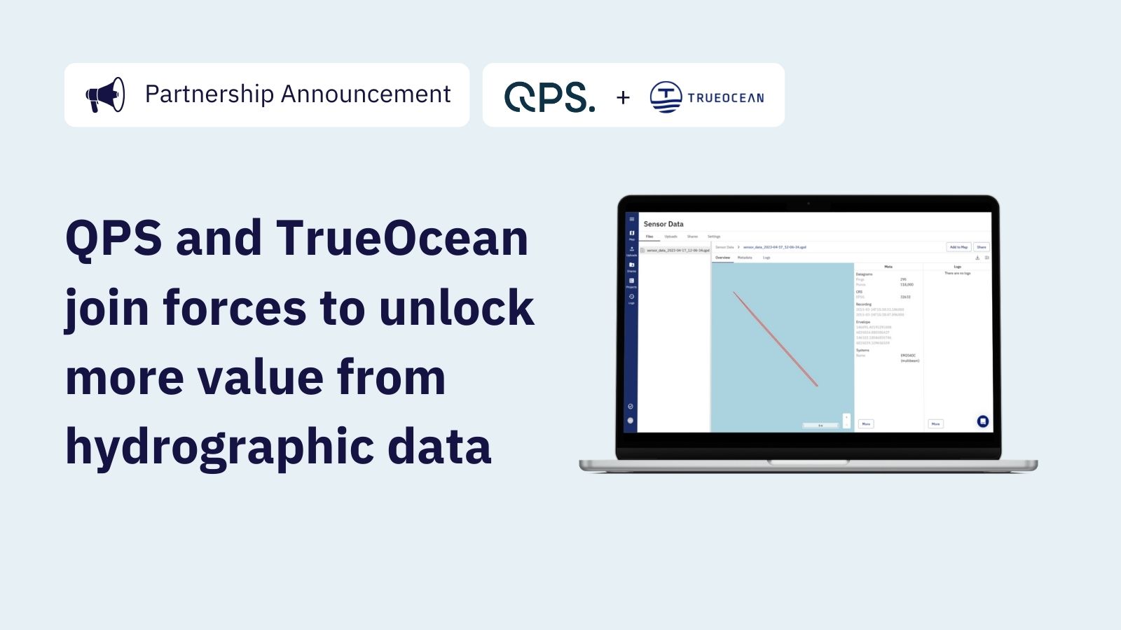 QPS und TrueOcean erschließen gemeinsam den Wert von hydrographischen Daten