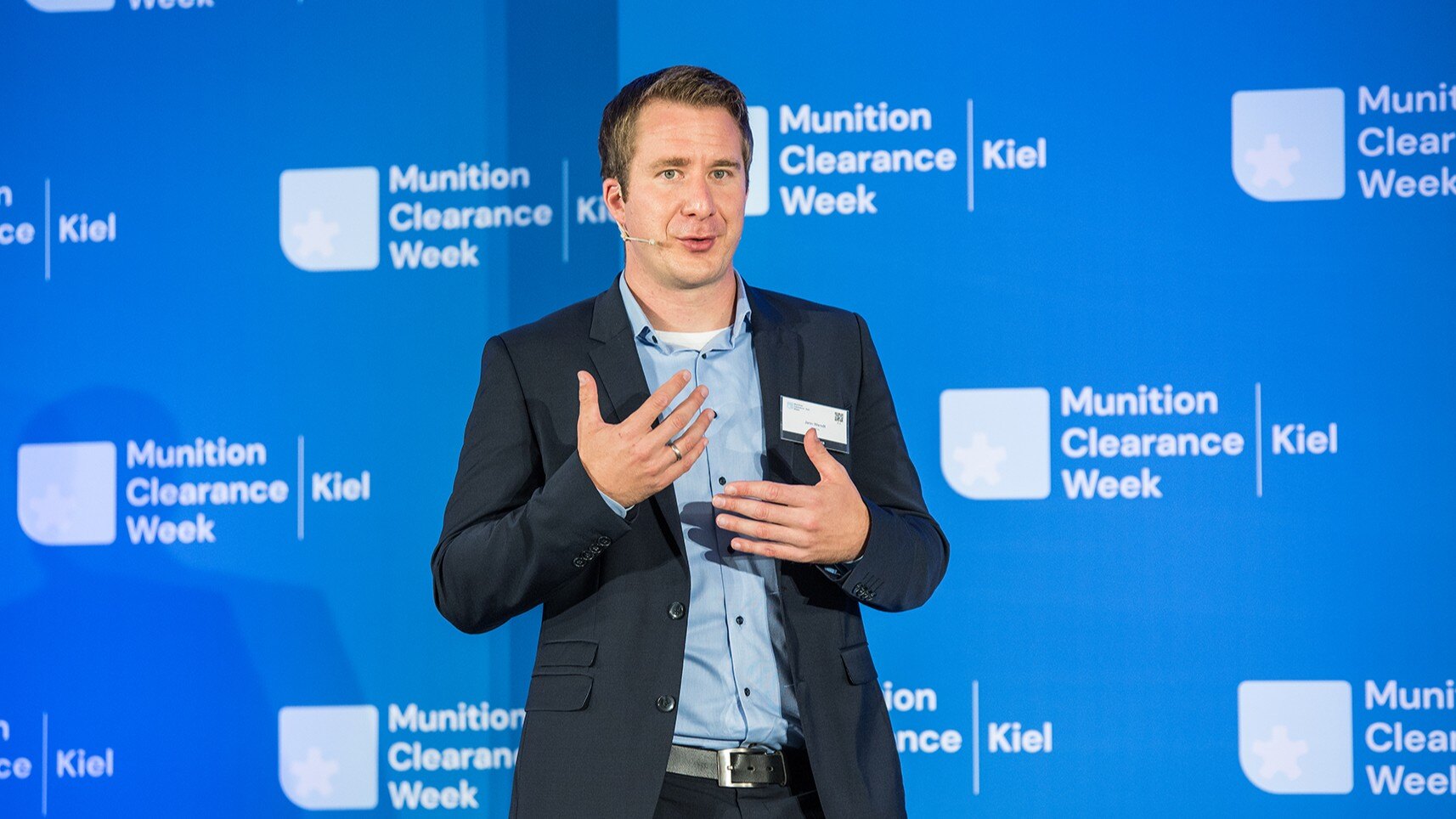 Jann Wendt north.io CEO and KMCW-initiator speaks at Kiel Munition Clearance Week 2021